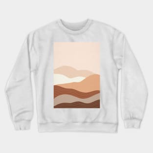 Abstract Bohemian Mountains Painting 6 Crewneck Sweatshirt